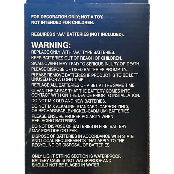 2x Set of 20 LED Halloween Bat Indoor Purple Lights - Battery Length 6ft - Picture 3 of 3